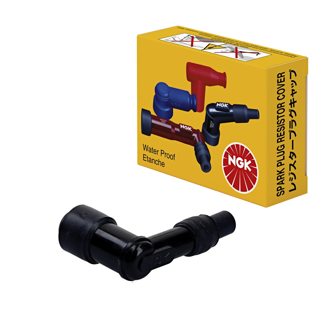 Spark Plug Cap (No. 8070) Ebonite Angled (90°) Black
