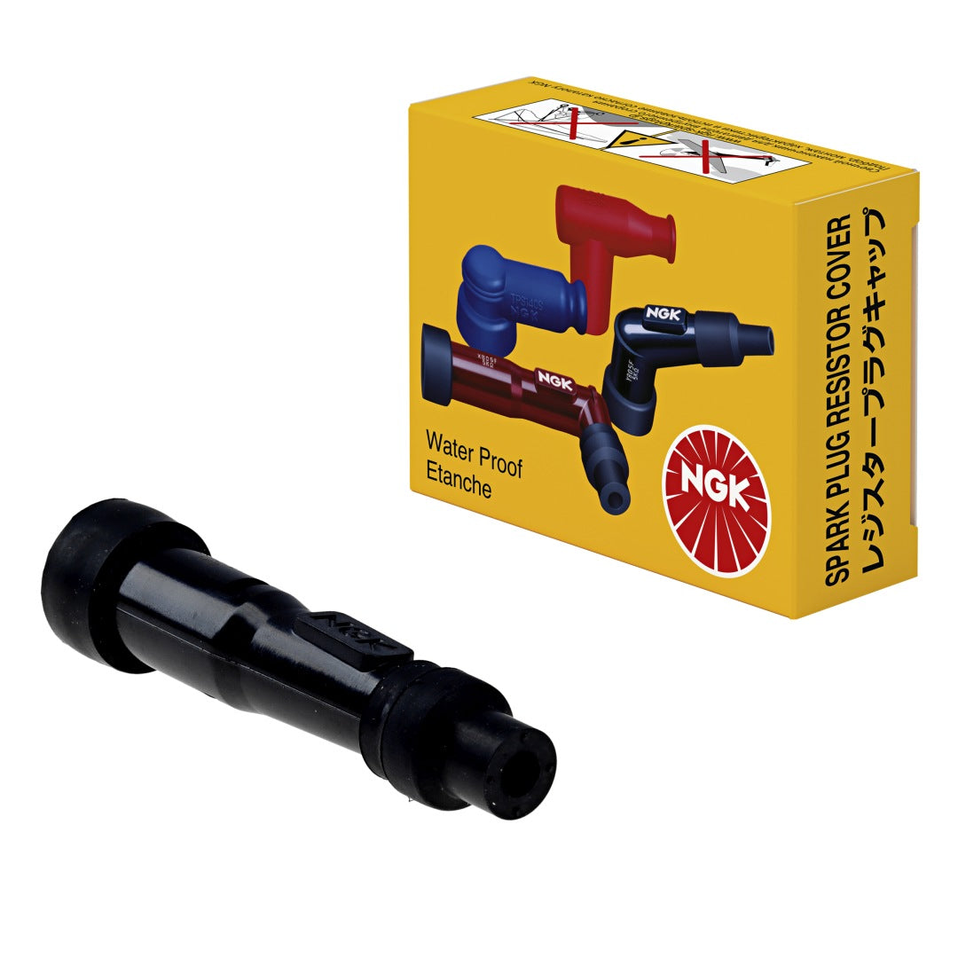 Spark Plug Cap (No. 8370) Straight (0°) Black