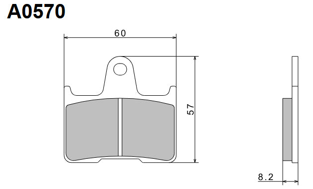 Brake Pads KH254 Premium Semi-Metallic (ECE R90) Made in Japan (2P-264NS)