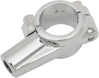 MIRROR HOLDER CLAMP FOR HANDLEBAR 22MM (7/8") CHROME (HOLE 10MM)
