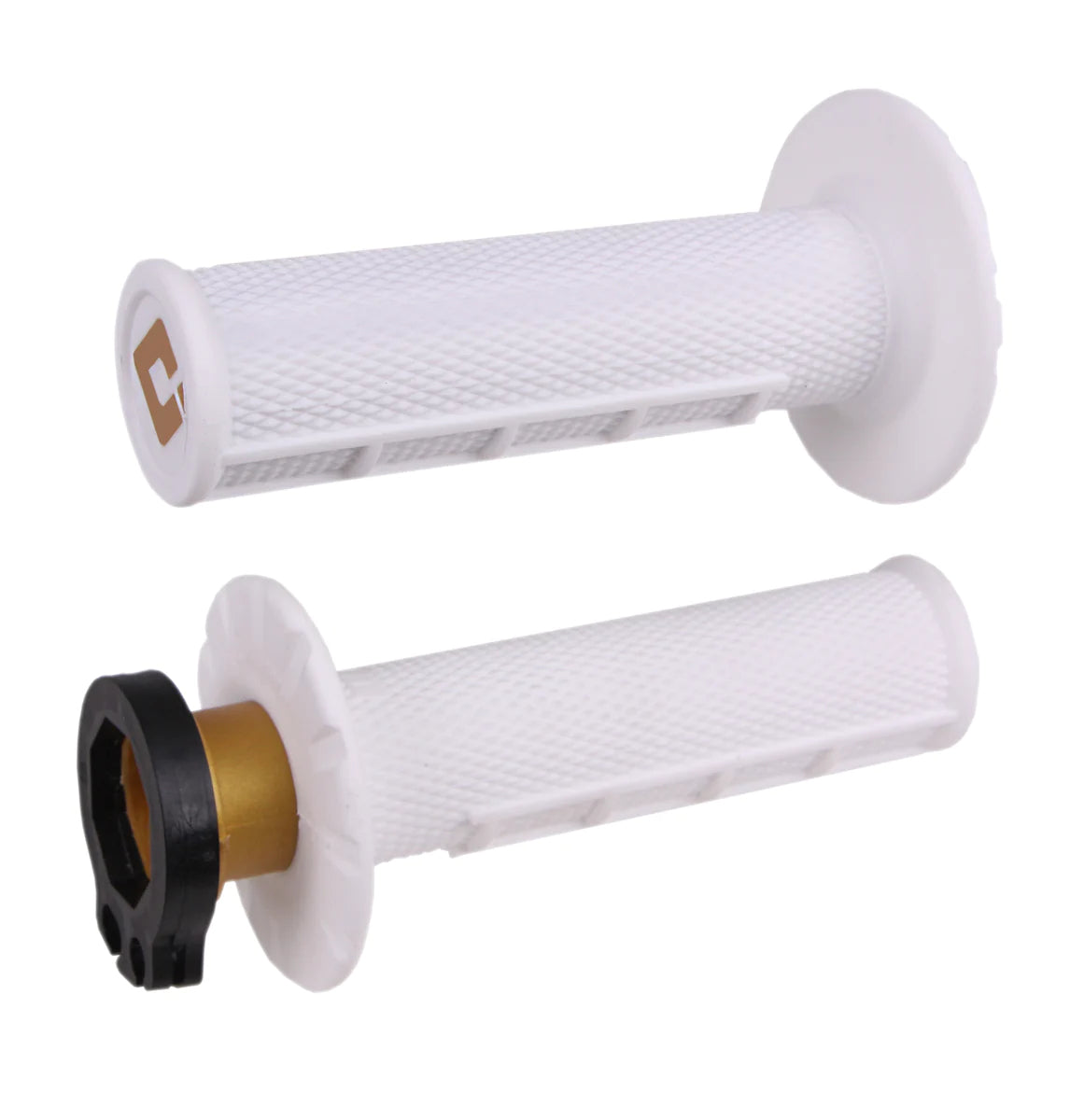 Off-Road Half Waffle MX V2 Lock-On Grip White