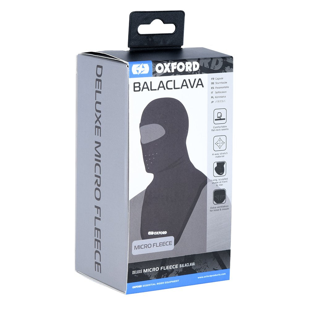 Polar Balaclava Large Eye Opening Deluxe Microfleece Black Uni Size