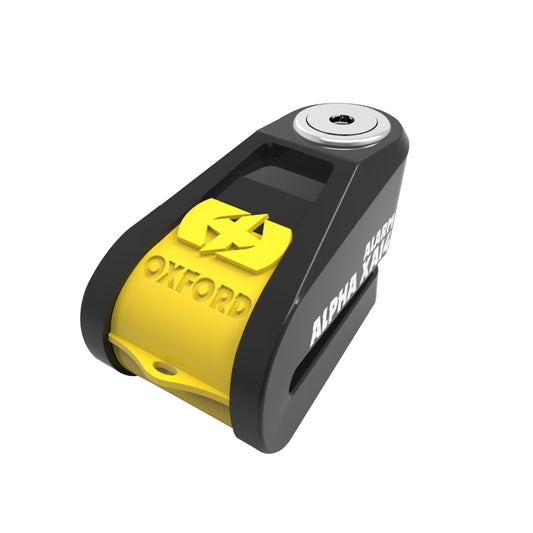 Disc Lock Alarm Alpha XA14 Black/Yellow Fluo Pin 14mm (Old Code: LK278)