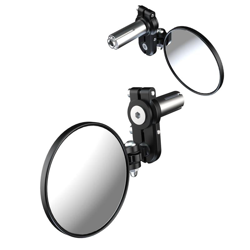 Bar End Mirror Black Set