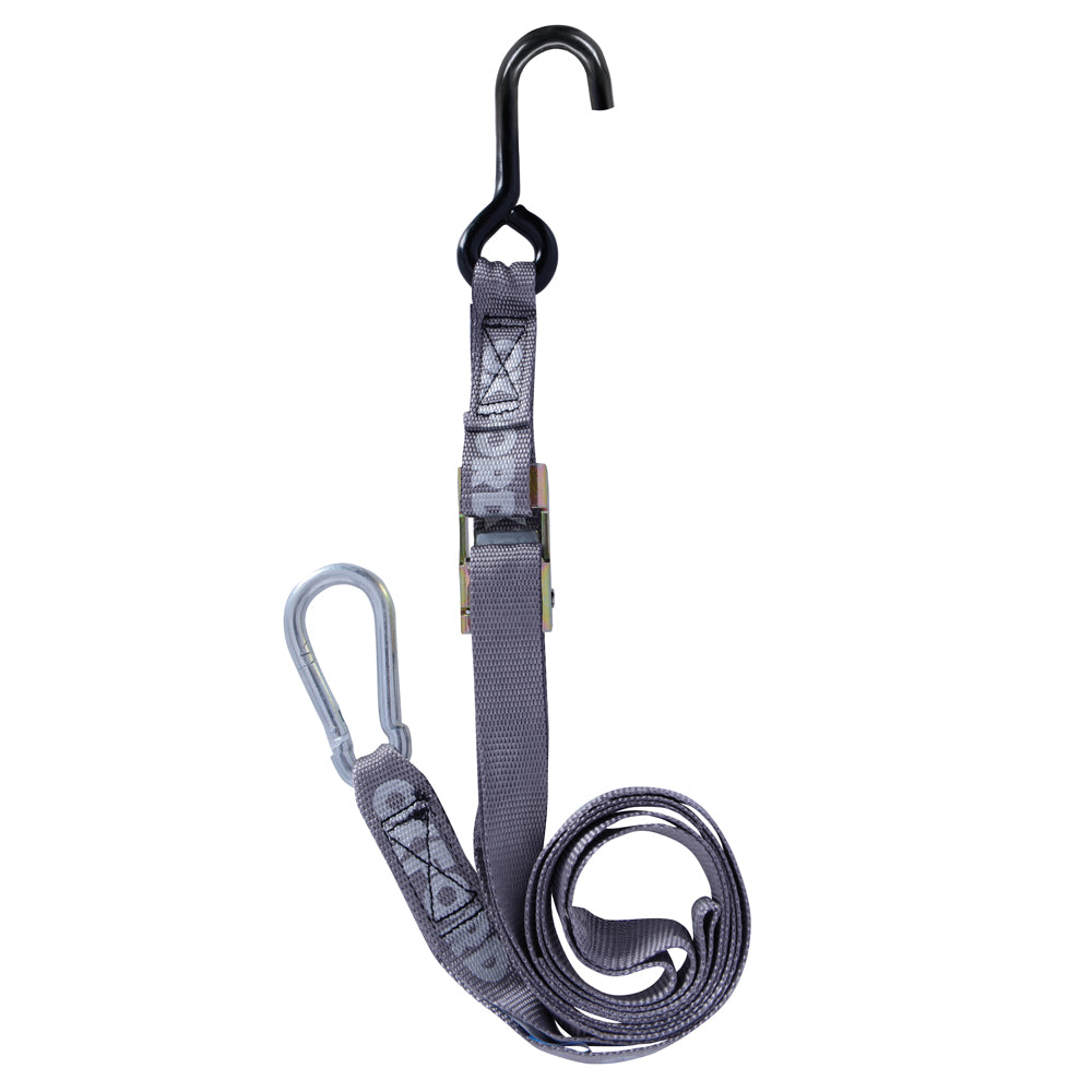 Motorcycle Tie Straps w/ Buckle Silver 2m (Old Code: OX292)