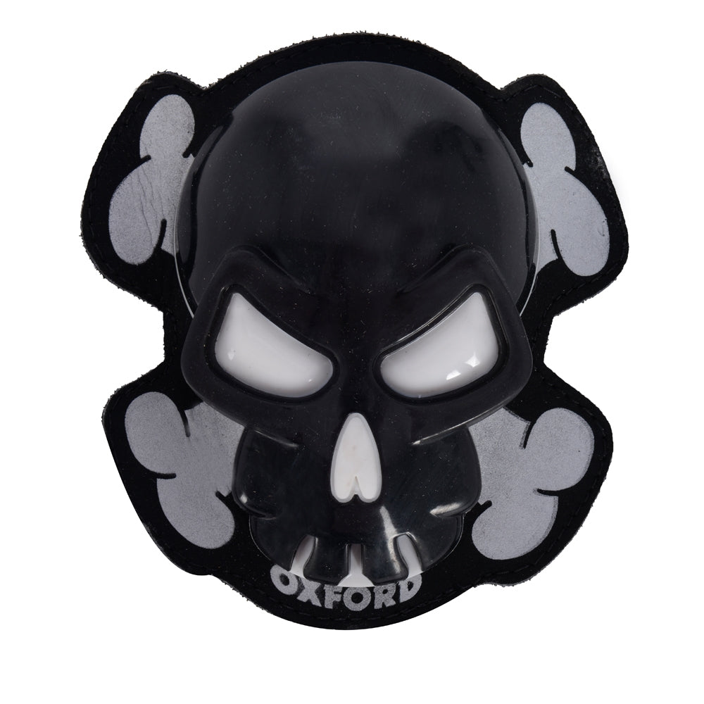 Leather Suit Sliders 'Skull' Black (Set)