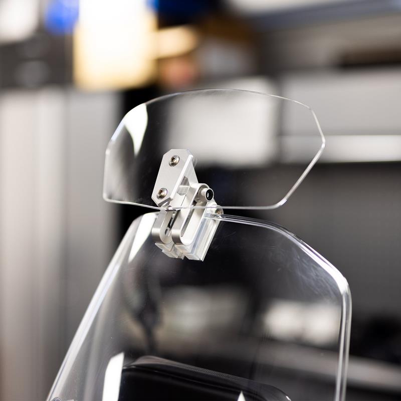 Adjustable Windscreen Deflector Transparent 260x125mm