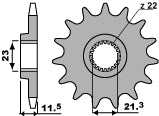 Front Sprocket 2051 13 18NC Yamaha Raptor 250 08-11, TTR250 93-05 (Chain 520)