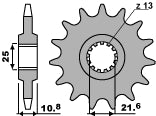 Front Sprocket 2086 17 18NC Yamaha TDM850 96-98 (Chain 525)