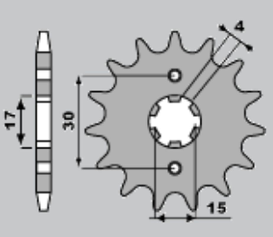 Front Sprocket 274 15 Honda MTX80 R2 87-92 (Chain 428)