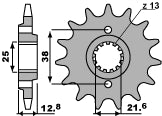 Front Sprocket 511 14 (Chain 520)