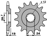 Front Sprocket 527M 15 Kawasaki GPZ1000RX (Chain 630)