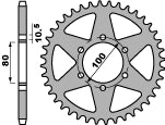 Rear Sprocket 1030 43 C45 Laverda 747 97-99 (Chain 520)