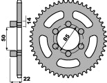 Rear Sprocket 3564M 46 F Aprilia Red Rose 50 (Chain 420)