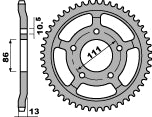Rear Sprocket 383 52 C45 Gilera Nordwest 350 93 (Chain 520)
