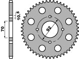 Rear Sprocket 476 44 C45 Kawasaki Z 400, 440 (Chain 530)