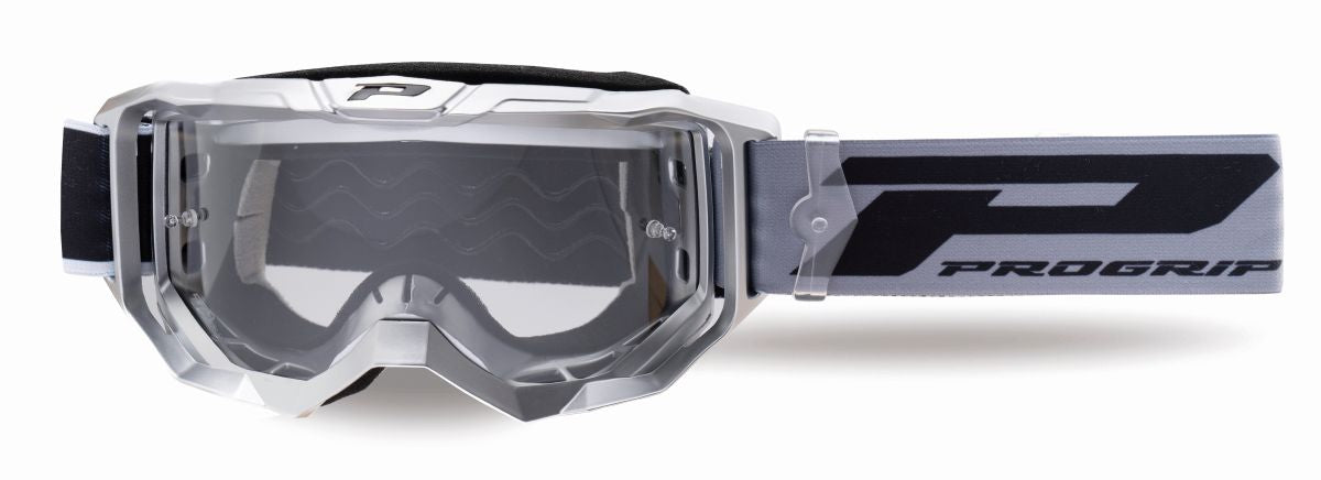 Goggles PG3300-414 TR Vision, Silver Matt (Lens PG3310 Transparent, Antiscratch, No Fog, Anti UV)