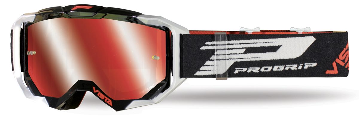 Goggles PG3303-383 FL Vista, Green/Orange (Lens PG3349 Orange Mirrored, Antiscratch, No Fog, Anti UV + PG3310 Free)