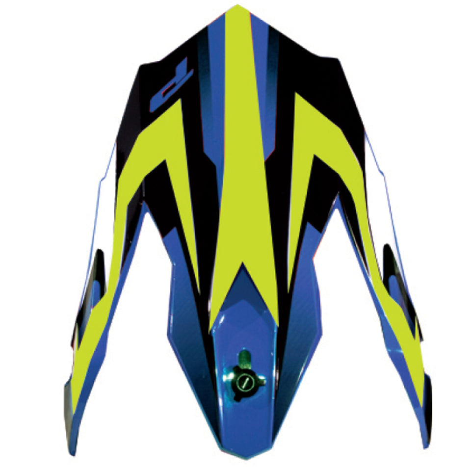 Visor PG3181 for Helmet PG3180, Yellow Fluo/Blue (3181-320)