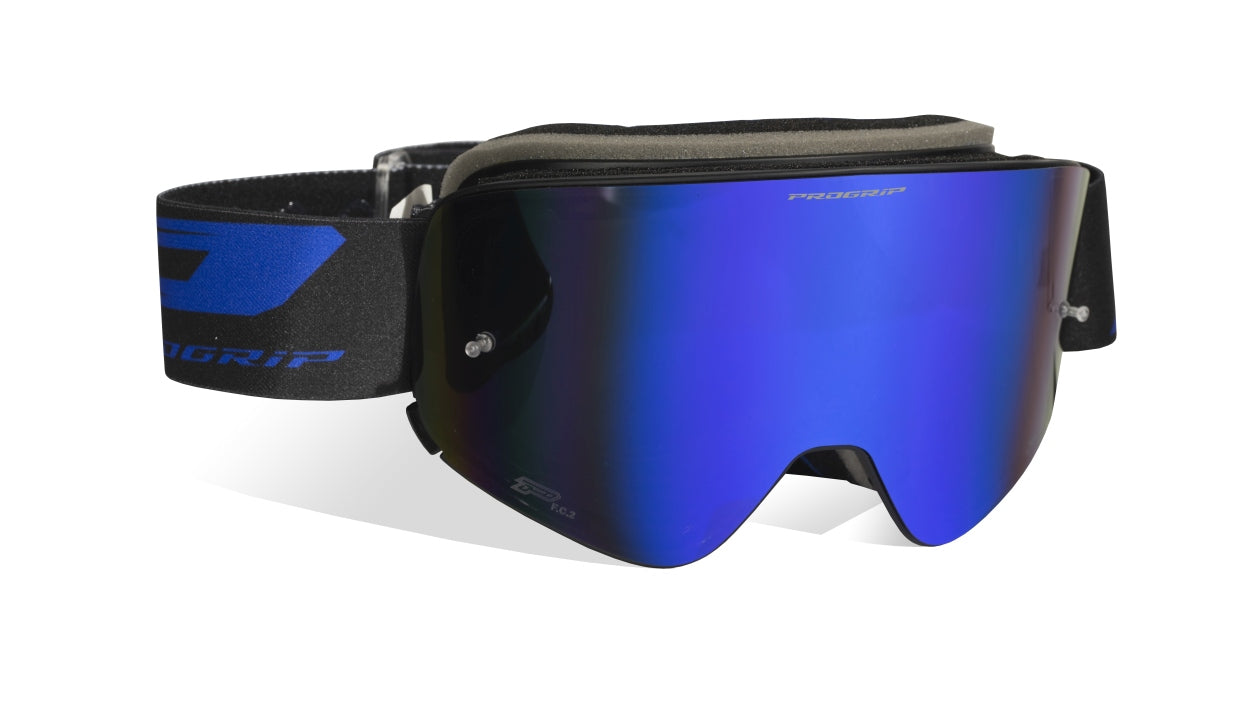 Goggles PG3205-181 Magnet, Black Matt (Lens PG3218-104 Blue Mirrored, Antiscratch, No Fog, Anti UV)