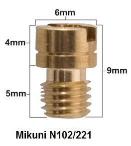 MAIN NOZZLE MIKUNI TYPE N102/221 DIAMETER #137.5 (1 PC.)