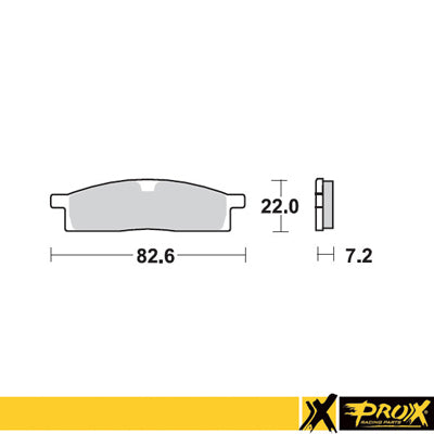 BRAKE PADS KH119 YAMAHA YZ 80/85 '93-19, YZ 65 '19-20, TTR 125 '00-18 FRONT