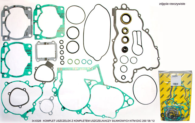 GASKET SET WITH ENGINE SEAL KIT KTM EXC 250 '08-'12