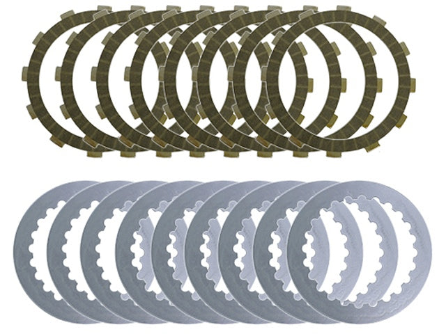 Clutch Plates & Steels Set Husqvarna TC250 14-21, TE300 14-21, FE350 14-21, TX300 17-21, KTM EXC250 13-14, EXC500 13-14, SX250 13-16, SXF450 13-18, EXCF450 13, EXC450 12, EXC500 12 (EBS5651,EBS910,EBS275,EBS23,EBS281)