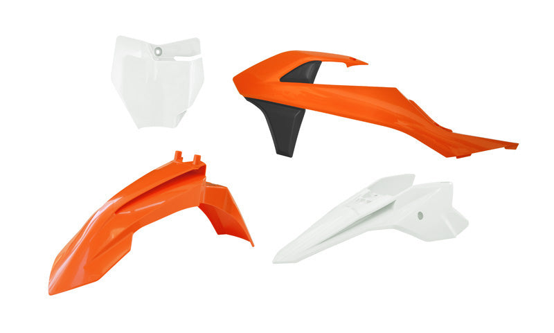 Plastics kit KTM SX 50 16-23, SX-E 3-5 20-24 color black/orange/white (OEM 16, 18)