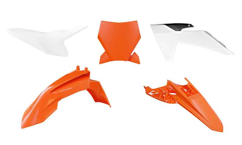 Plastics kit KTM SX 50 24-25 color OEM (black/orange/white)