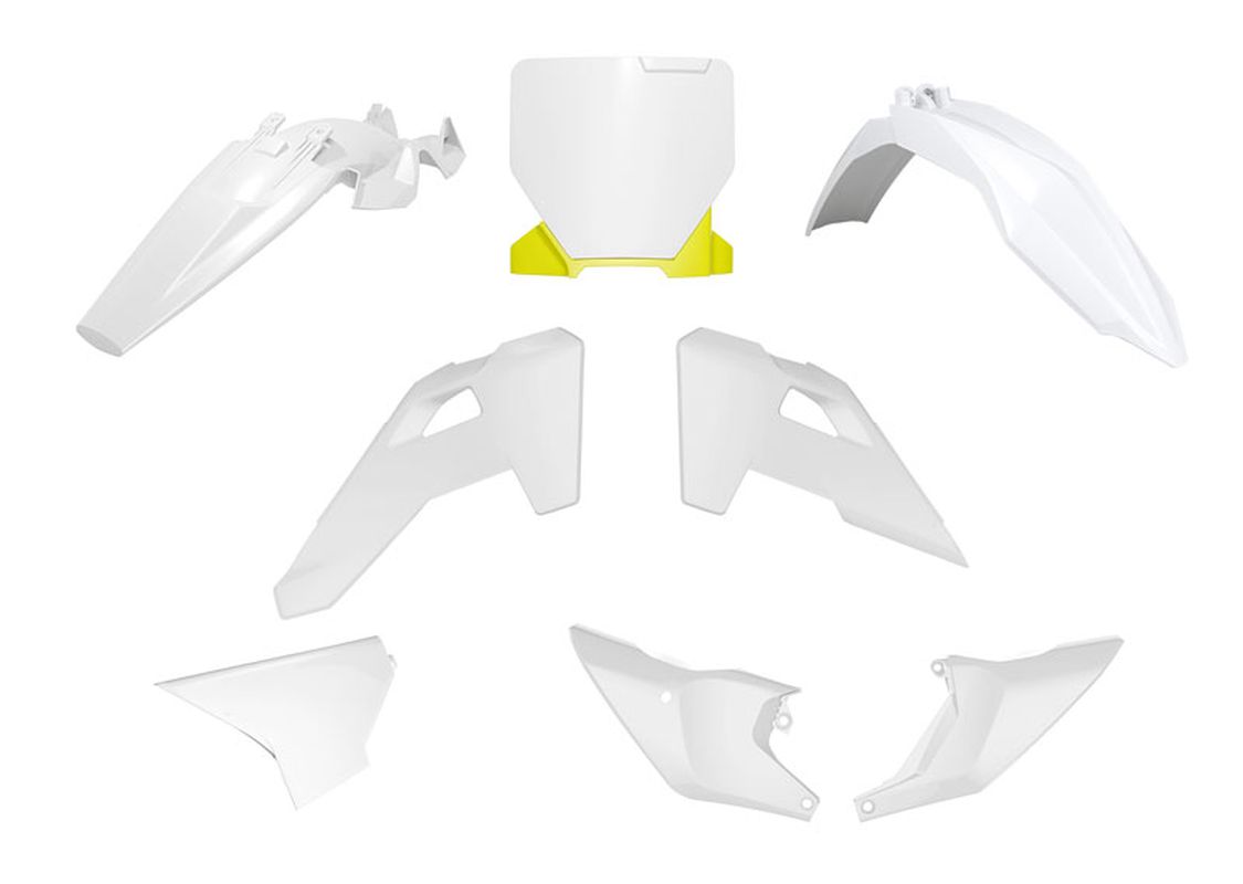 Plastics kit HUSQVARNA TC 85 25 color OEM white/yellow