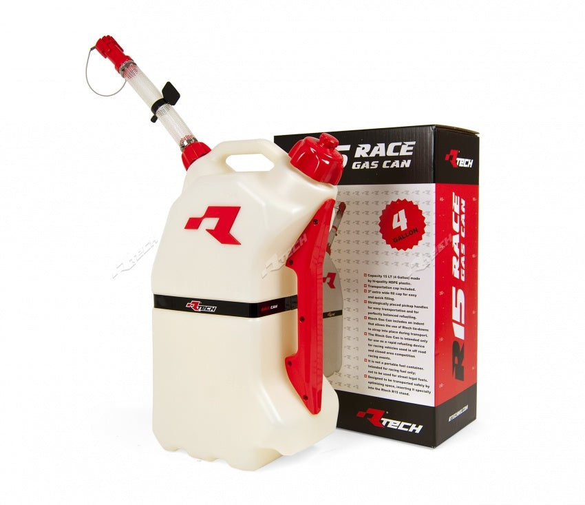 Quick-fill motorcycle canister 15L color red