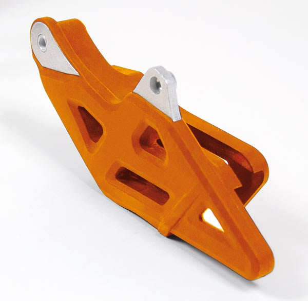 Chain guide KTM SX/SXF 450, 350, 250, 150, 125 08-22, TC/FC 450, 350, 250, 125 15-22 GAS GAS MC/EC 21-22 color orange (reinforced with aluminum) (KT04028127)