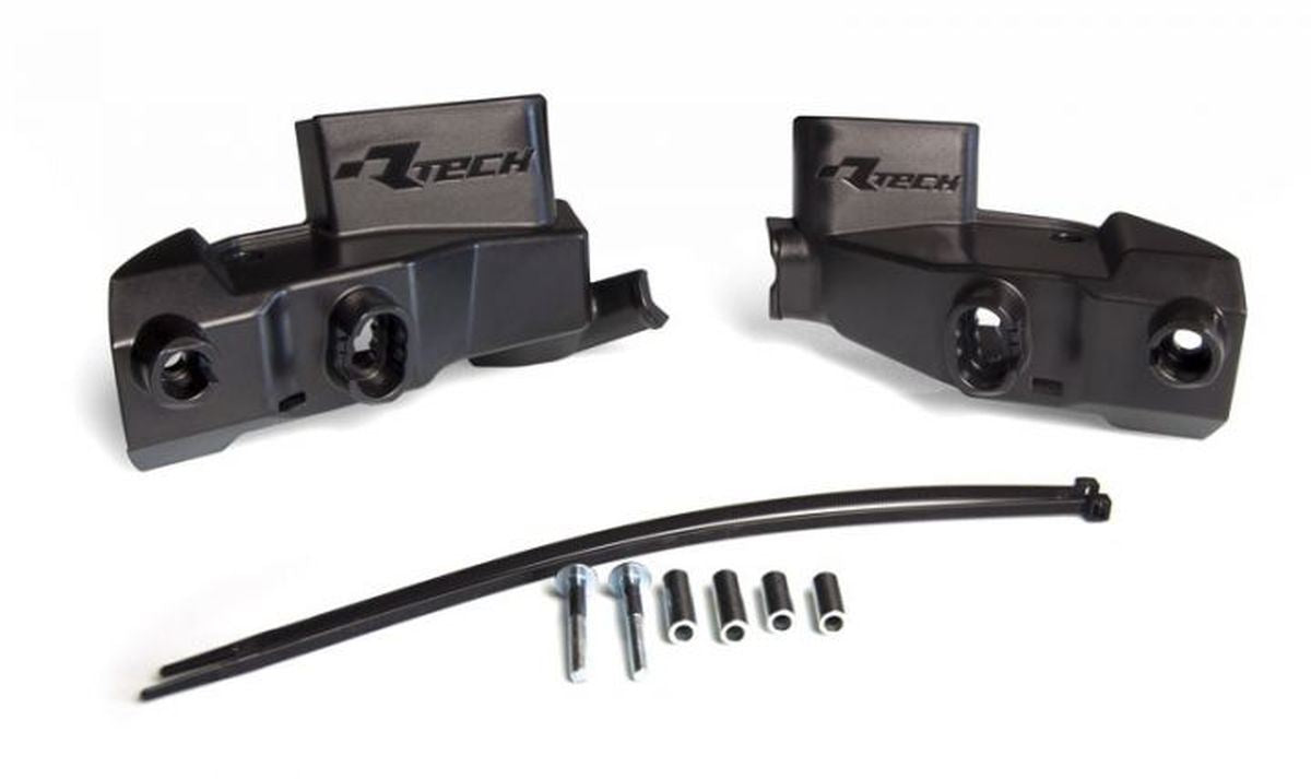 Mounting kit for handbars HP1/HP2/HP3 color black (with Nissin clutch and brake pump guards)