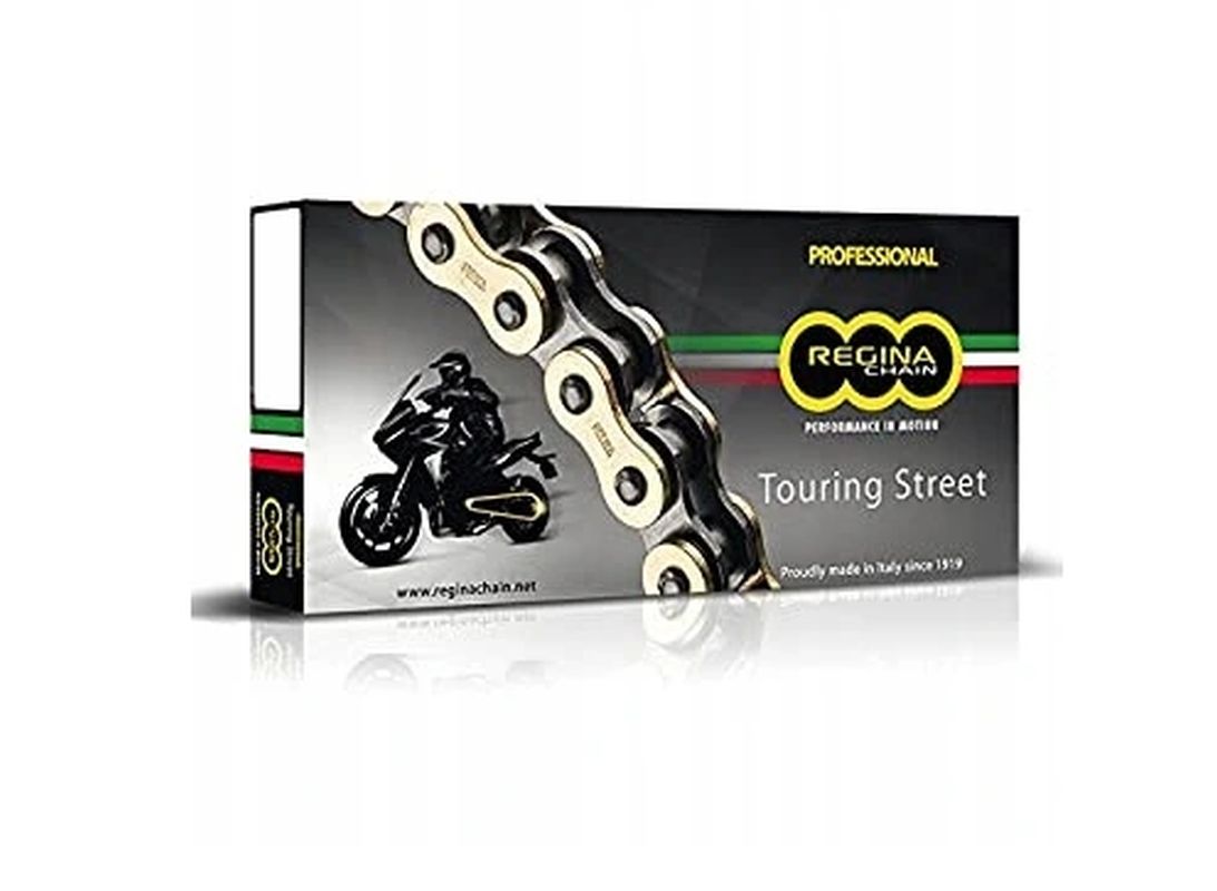 Drive chain 525ZRT (120 links) Z-ring Touring-Street up to 900 cc gold (clip + rivet link)