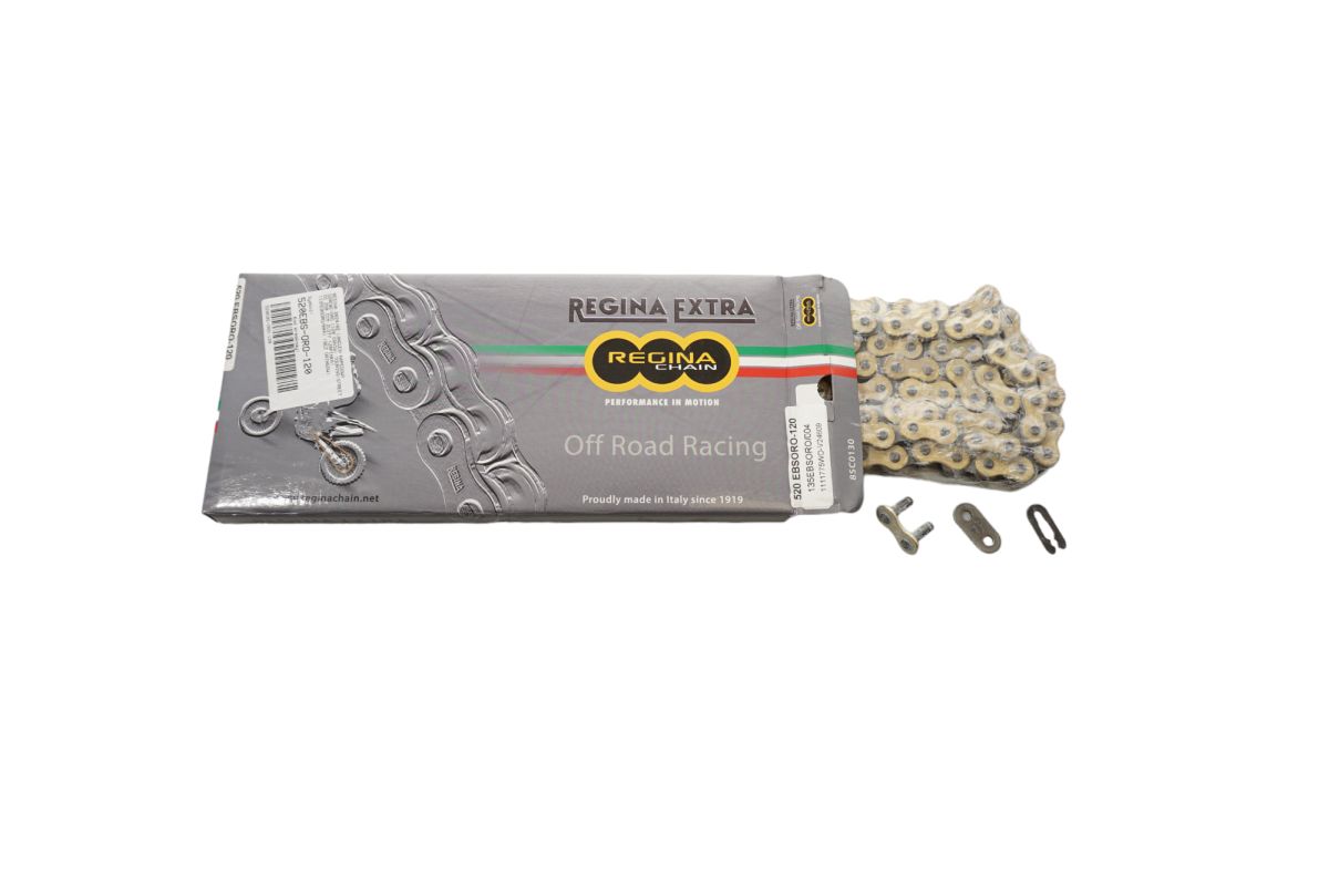 Drive chain 520EBS-ORO (110 links) Speedway up to 500 cc gold (clip) (135EBSORO/003) (non-O-ring)