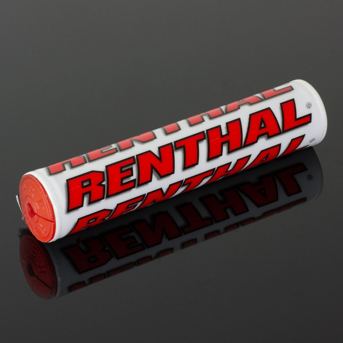 Handlebar pad SX Pad (240 mm) color white/red with RENTHAL logo