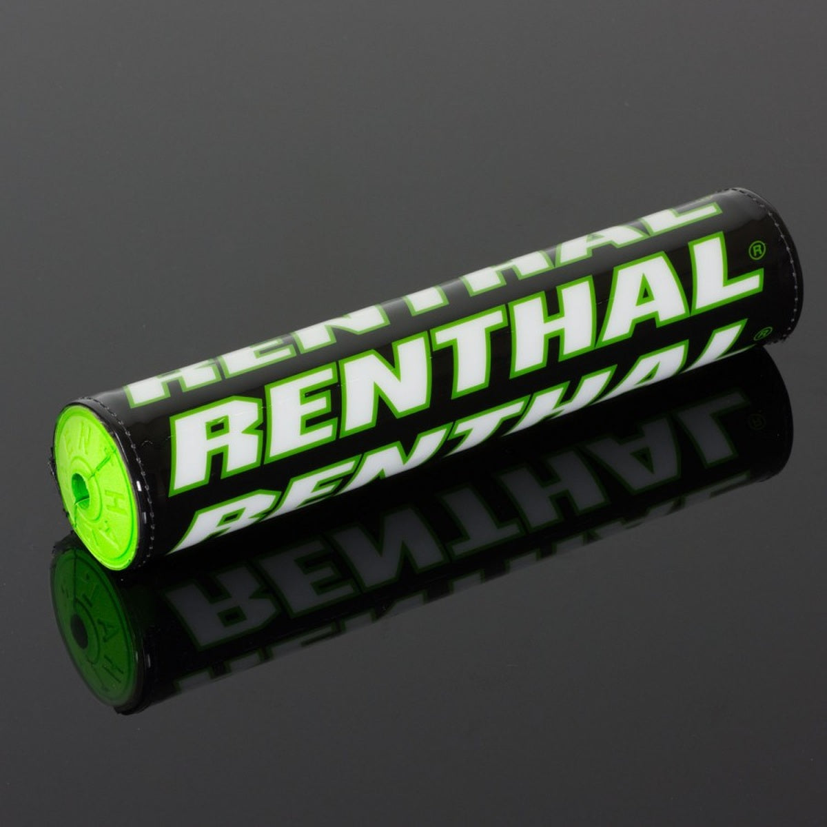 Handlebar pad SX Pad (240 mm) color black/green/white with RENTHAL logo