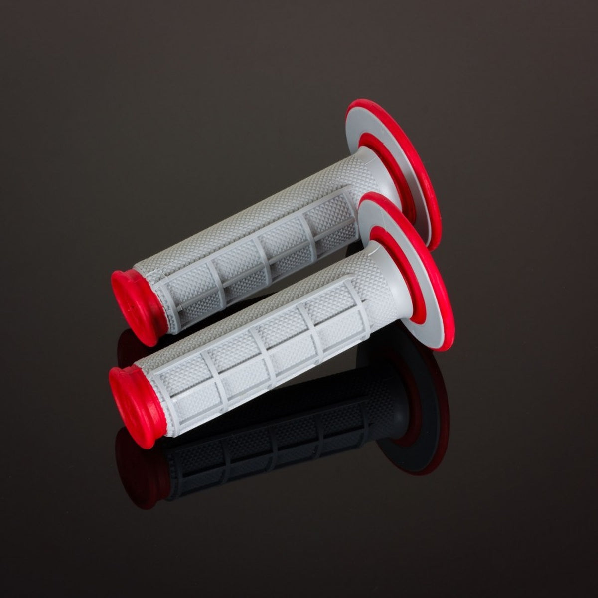 Grips MX Dual Compound 1/2 Waffle, two-component, color gray/red