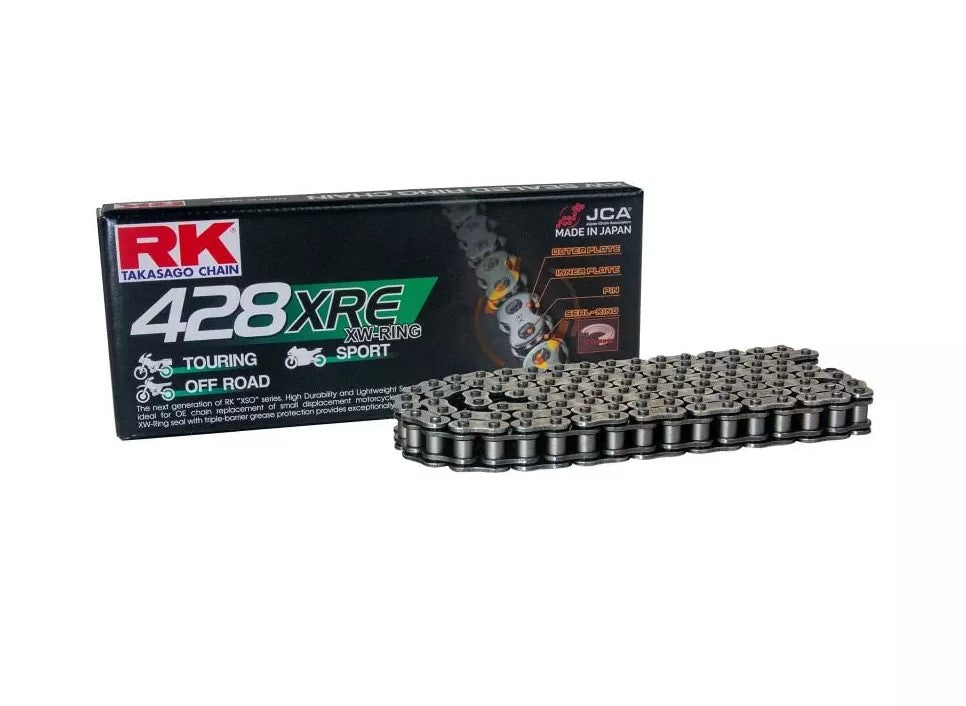 Drive chain 428XRE-142 (XW-ring) rivet link (CLF) included standard color (capacity: up to 400 cc) (27 kN)