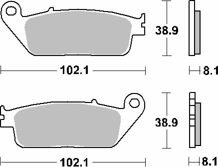 Brake pads KH142 / KH226 ceramic black color