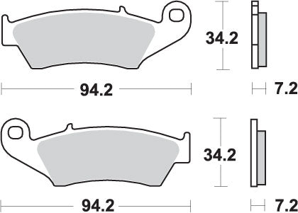 Brake pads KH185 / KH389 Off-Road sinter gold color