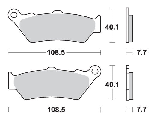 Brake pads KH209 / KH209/2 Street Performance (Excel) sinter gold color