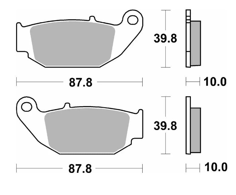 Brake pads NEW KH629 Off-Road sinter gold color Honda CRF250L 13-20, CRF250RL Rally 17-20, CRF300L/LR 21-