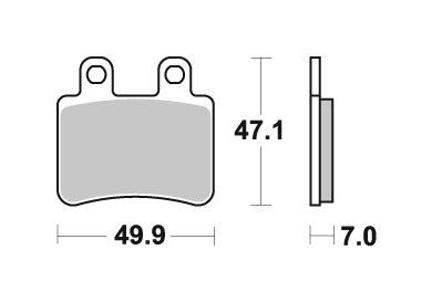 Brake pads KH350 Street Standard ceramic black color fits: BMW C125/200, Malaguti Madison 3 front