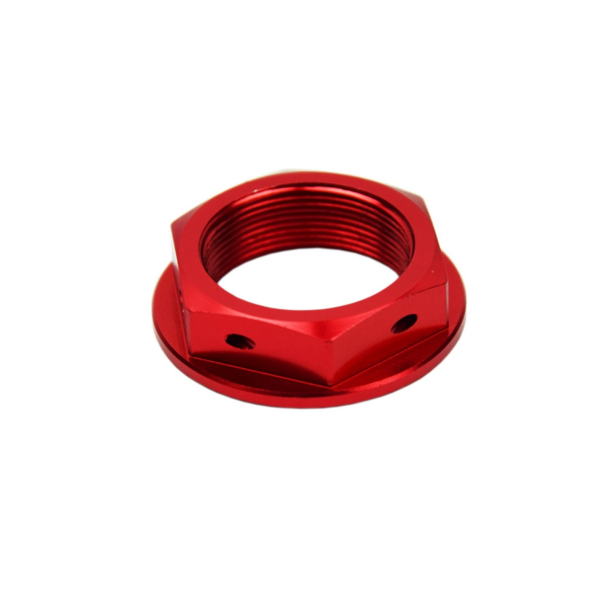 Top triple clamp nut Honda CRF red color