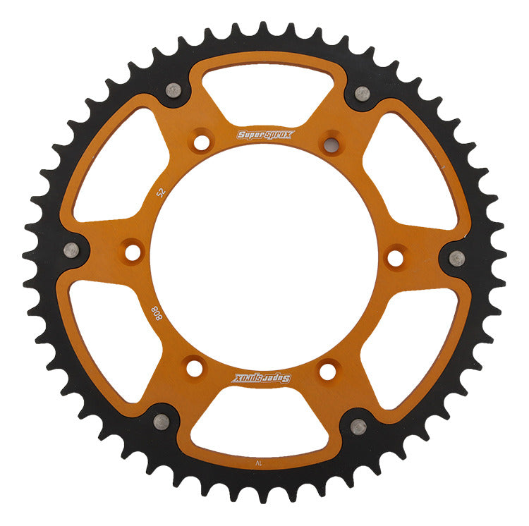 Rear sprocket 808 52T Stealth (steel-aluminum) Suzuki RM, RM-Z (JTR808.52) gold
