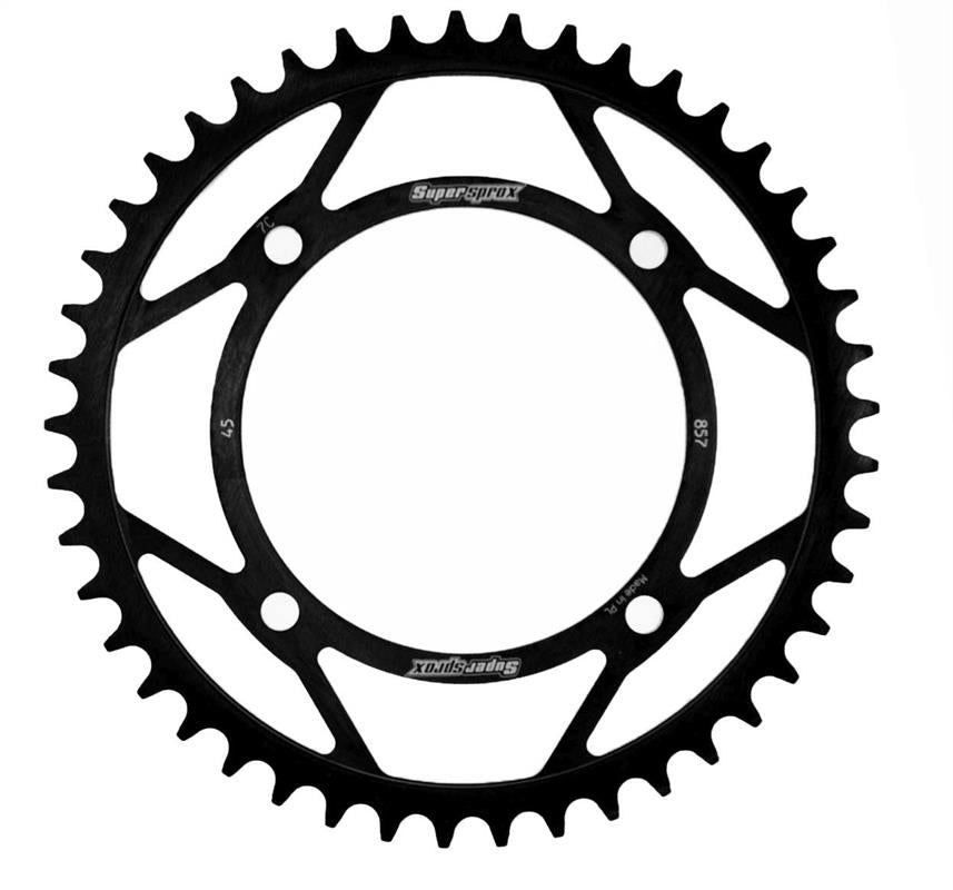 Rear sprocket 857 45T Yamaha XV 125 Virago, XVS 125, TT 600RE (JTR857.45) black, steel