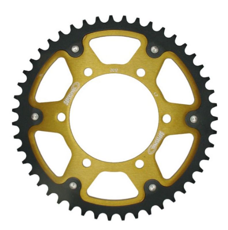 Rear sprocket Stealth (steel-aluminum) 498 45T Kawasaki ZZR 600 1990-1992, Suzuki GSX-R 750 SRAD 1996-1997 (499-45) (JTR499.45)