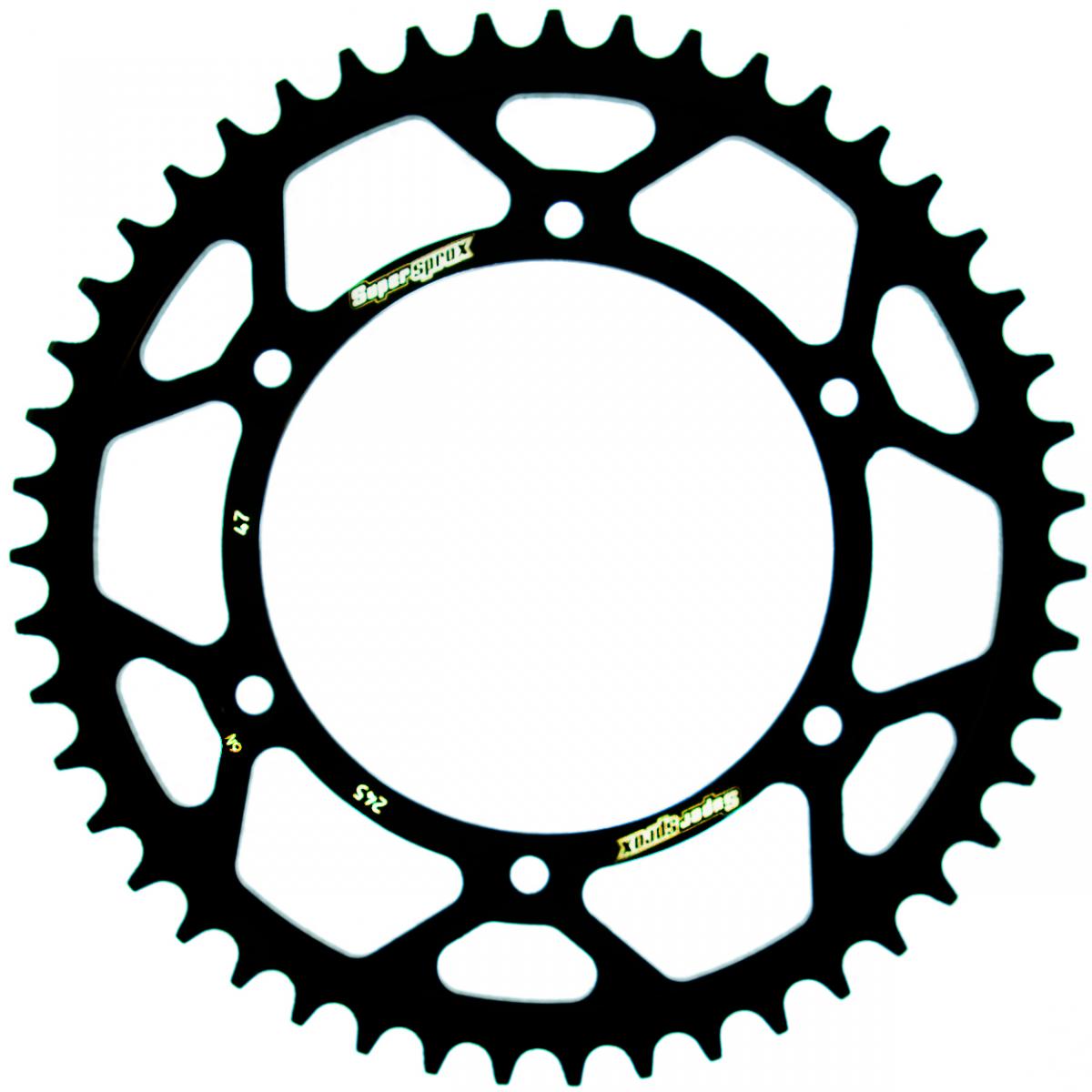 Rear sprocket 270 47T Yamaha YZ, YZ-F, WR-F 1999-2018 (JTR251.47) (JTR245/2.47) black, steel